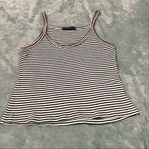 Black & White Stripped James Tank